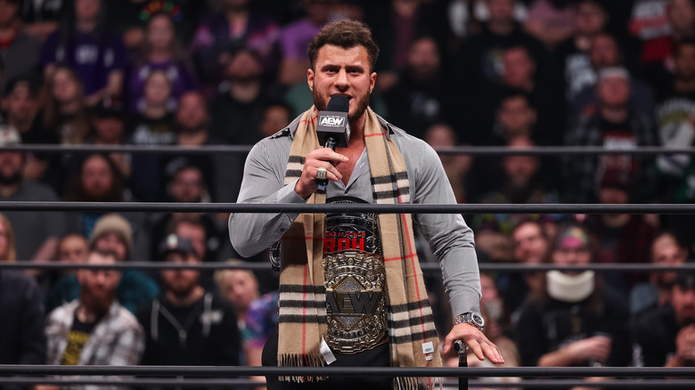 MJF speaks in AEW