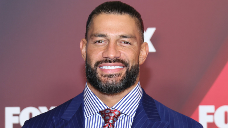 Roman Reigns attends the 2022 Fox Upfront.