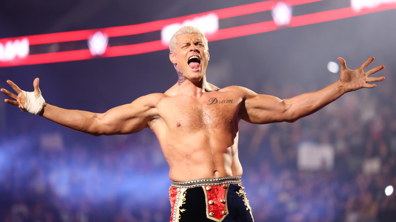 Cody Rhodes does big arms