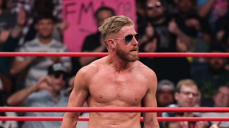 Orange Cassidy performing in AEW