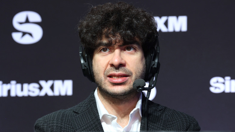 Tony Khan at a SiriusXM press event