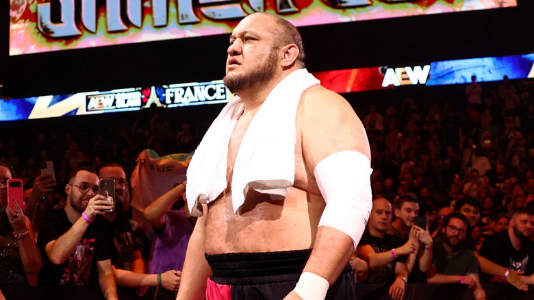 Samoa Joe makes his way out to the ring to face off against Jack Perry on the October 6, 2026 edition of 