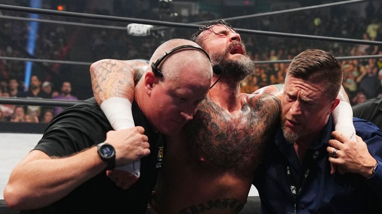 CM Punk After Losing To Jon Moxley 