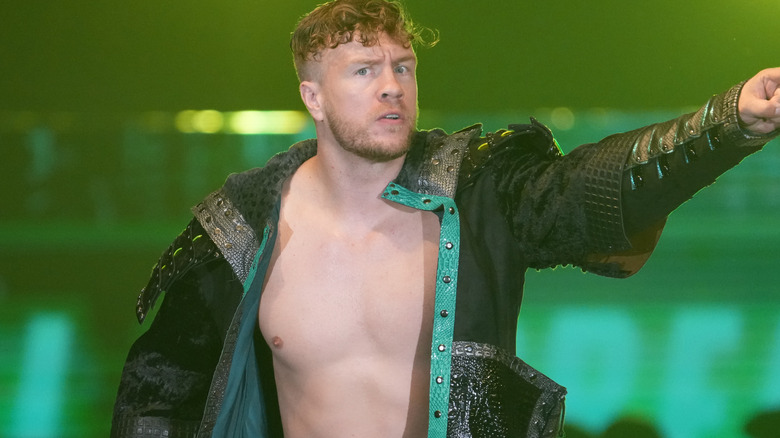 Will Ospreay pointing