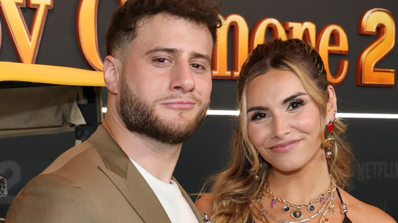 Maxwell Jacob Friedman (L) attends the Happy Gilmore 2 World Premiere at Jazz at Lincoln Center on July 21, 2025 in New York City.