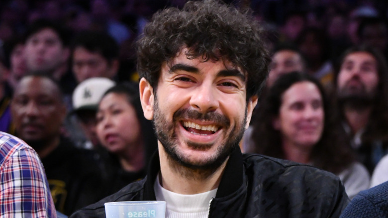 Tony Khan smiling