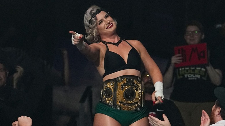 Toni Storm in the audience