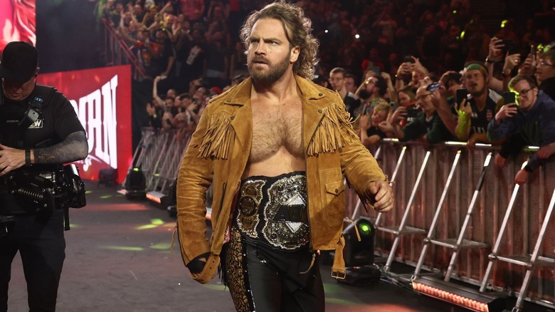 Hangman Adam Page at AEW x NJPW Forbidden Door 2025