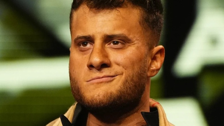 MJF smirking