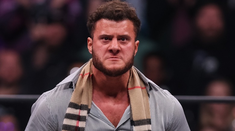MJF Looks On Angrily During A Segment On AEW TV