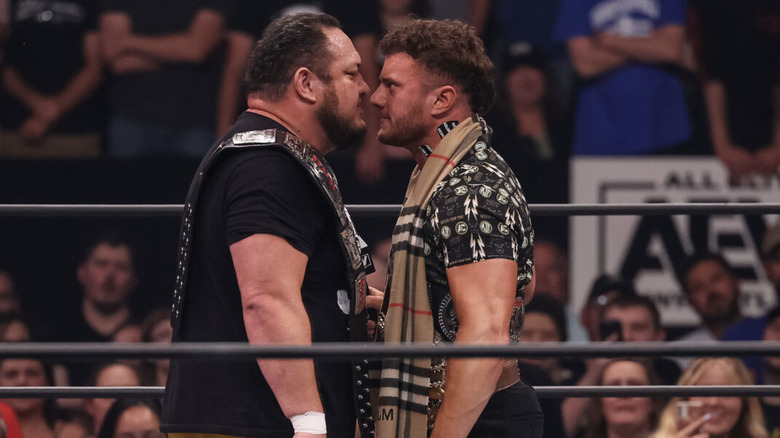 MJF and Samoa Joe square off