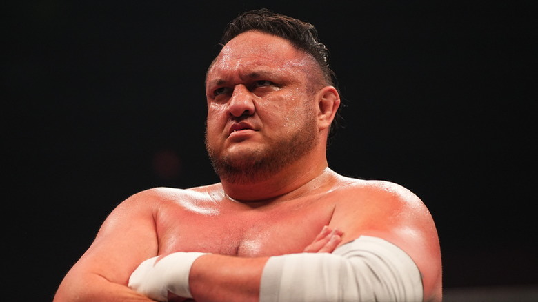 Samoa Joe with his arms crossed
