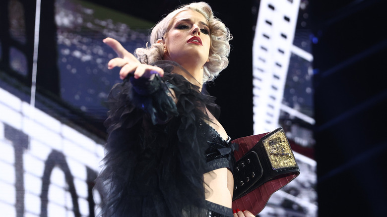 Toni Storm makes an entrance