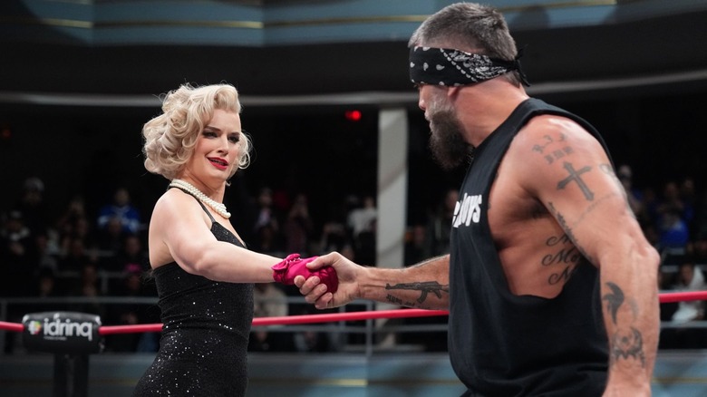 Toni Storm and Mark Briscoe on AEW Collision