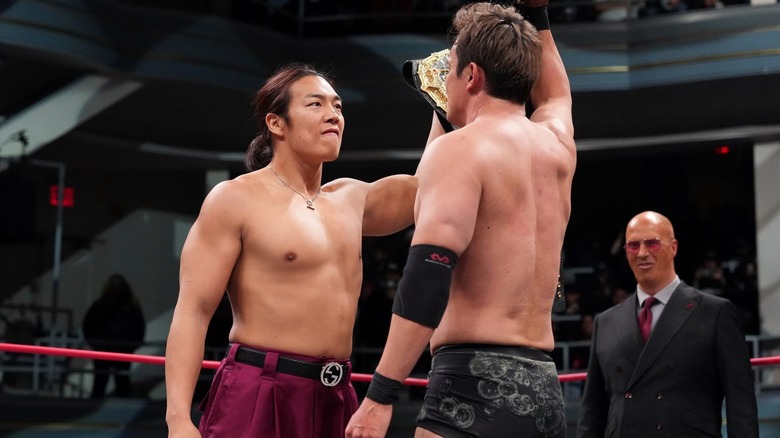 Konosuke Takeshita, Kazuchika Okada, and Don Callis on AEW Collision