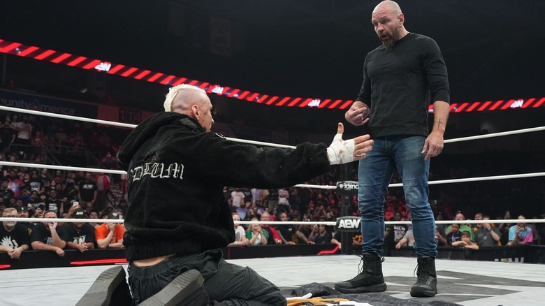 Darby Allin and Jon Moxley on AEW Collision