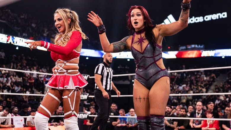 Harley Cameron and Kris Statlander at AEW Grand Slam France