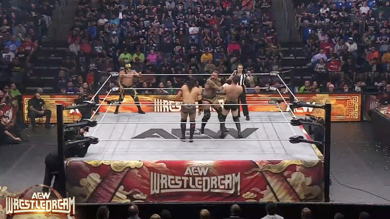 King in the ring with Takeshita and Okada