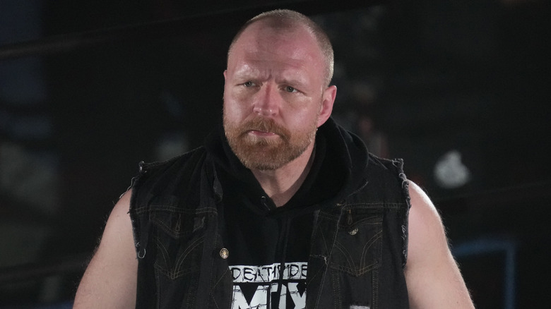 Moxley at a 2024 New Japan Pro-Wrestling event