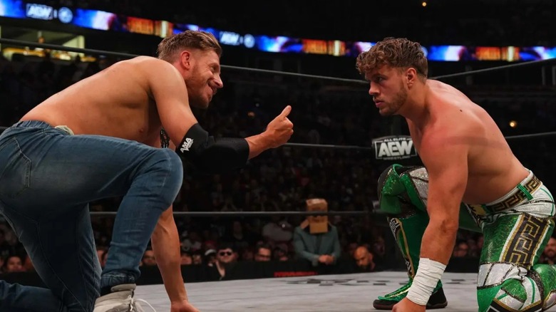 Orange Cassidy and Will Ospreay at AEW/NJPW Forbidden Door 2022