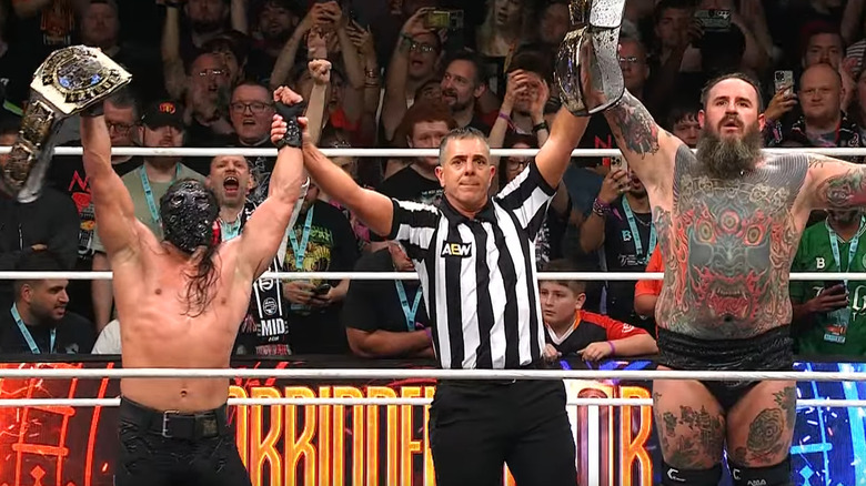 Bandido and Brody King celebrating