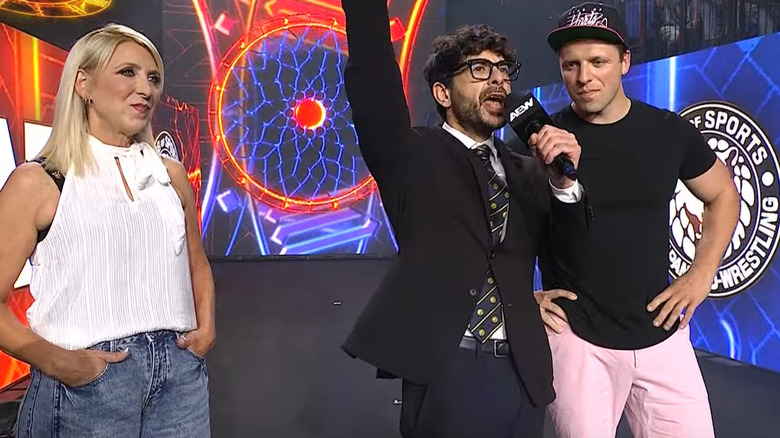 Dr. Martha Hart, Tony Khan, and Oje Hart