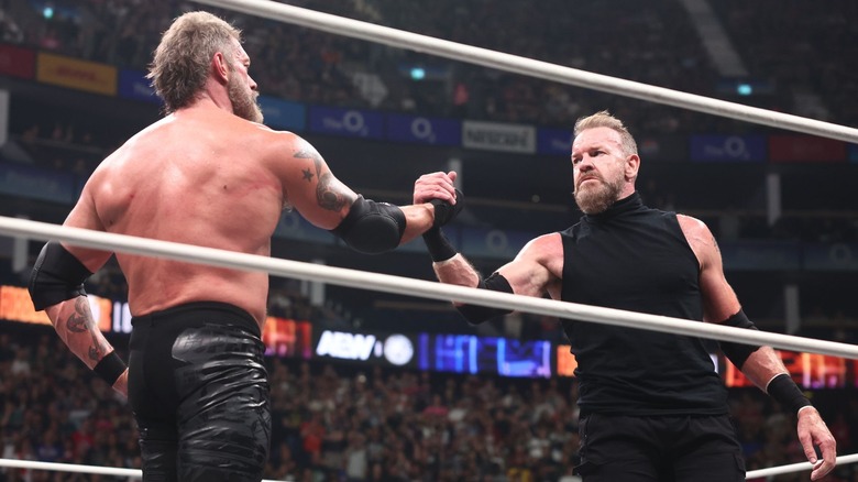 Cope and Christian Cage in the ring