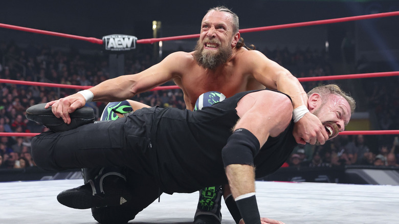Bryan Danielson stretches Christian Cage