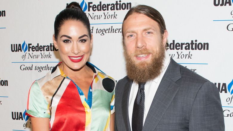 Brie Bella and Bryan Danielson on the red carpet