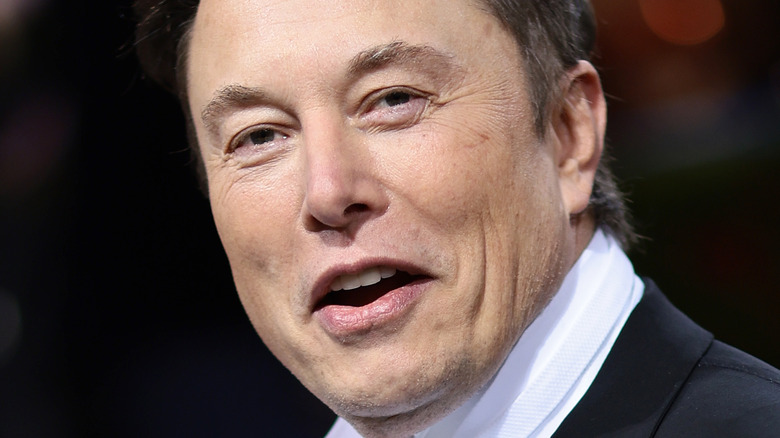 Elon Musk open mouth