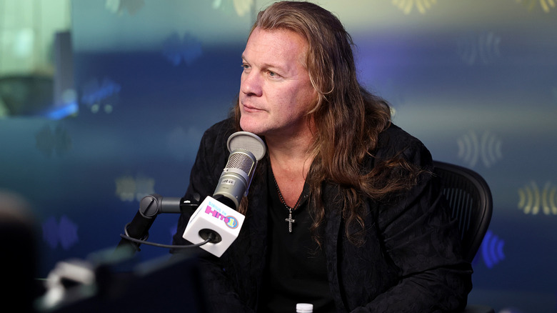 Chris Jericho being interviewed