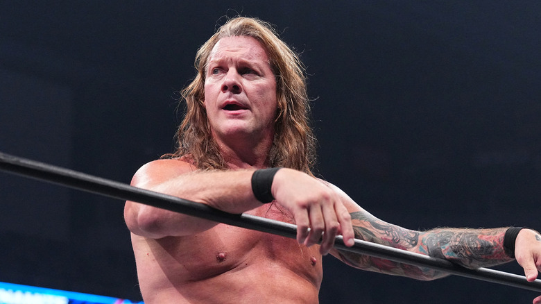 Chris Jericho looking puzzled