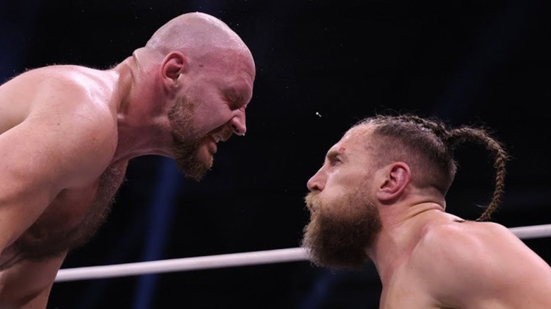 Jon Moxley and Bryan Danielson at AEW WrestleDream 2024