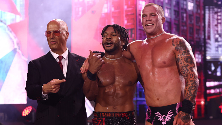 Don Callis, Kevin Knight, and Kyle Fletcher at AEW All Out 2026