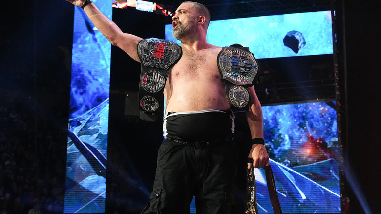 Eddie Kingston with the Triple Crown