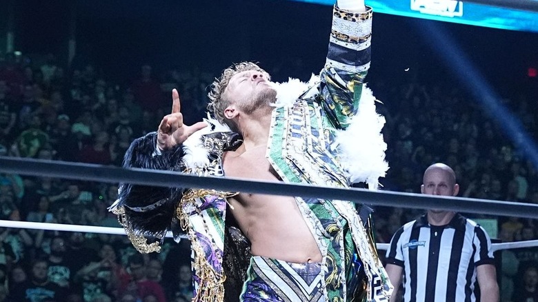 Will Ospreay posing in the ring