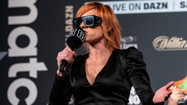 Becky Lynch speaking