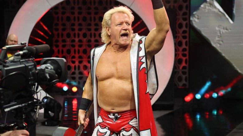 Jeff Jarrett makes his entrance