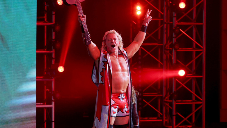 Jeff Jarrett attendsRic Flair's Last Match at Nashville Municipal Auditorium on July 31, 2022 in Nashville, Tennessee.