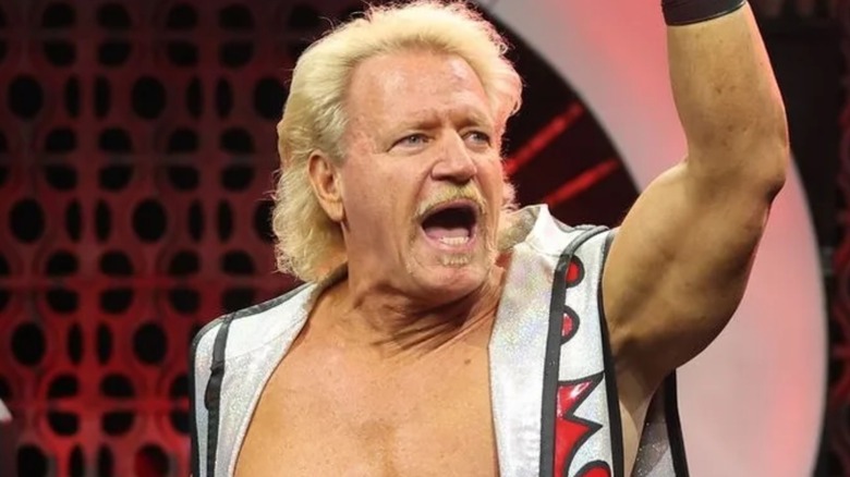 Jeff Jarrett making his AEW entrance