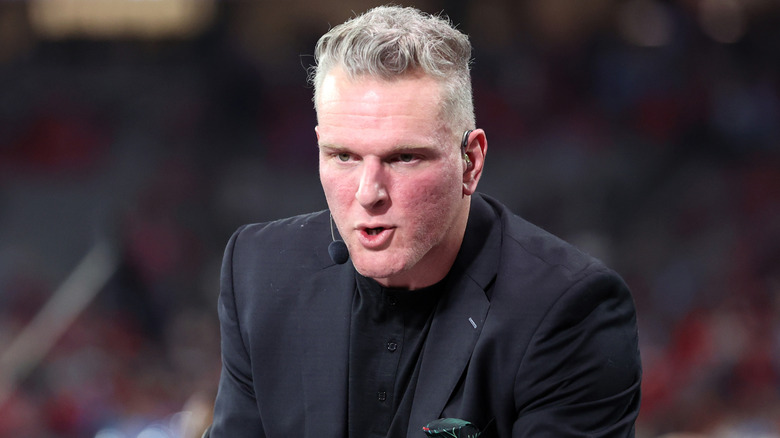 Pat McAfee speaks before the 2025 College Football Playoff Semifinal, January 2026.