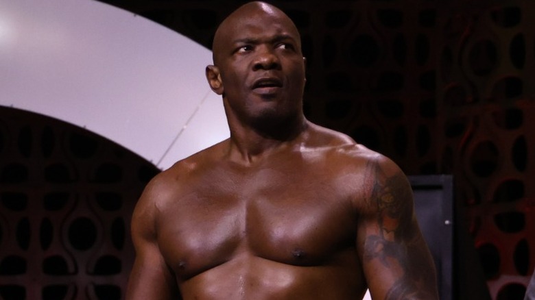 Shelton Benjamin ahead of his in-ring AEW debut, October 2024.