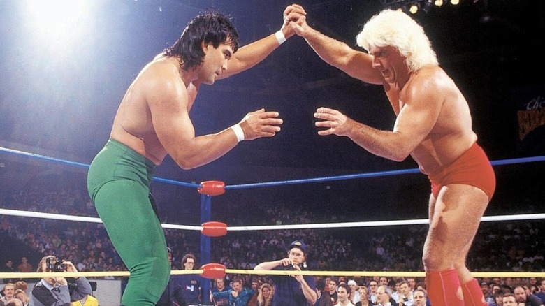 Ricky Steamboat and Ric Flair in WCW