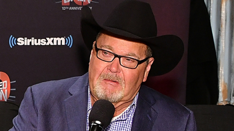 Jim Ross chatting it up at Busted Open Radio