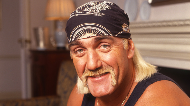 Hulk Hogan at the Grosvendor House Hotel. October, 1991.