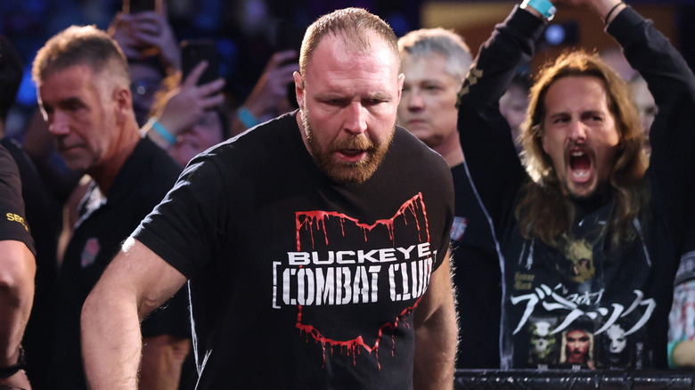 Jon Moxley makes his entrance