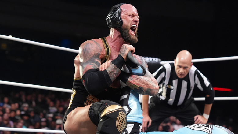 Josh Alexander wrestling on AEW Collision