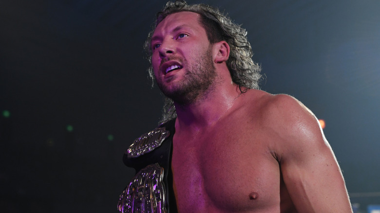 Kenny Omega during the Super Jr Tag League, 2018