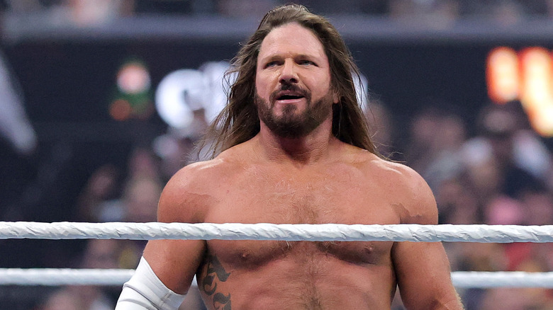 AJ Styles in the ring