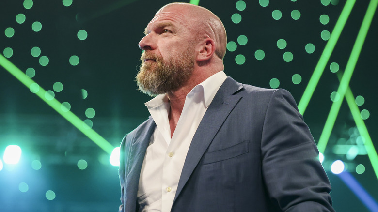 Triple H looking away